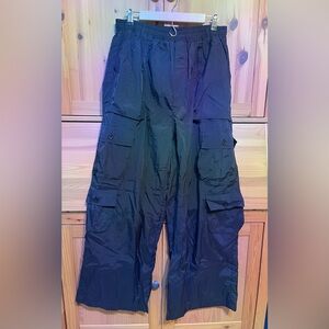 Super baggy wide bottom parachute style pants..